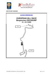 EUROPEAN HILL RACE Bergrennen ESCHDORF