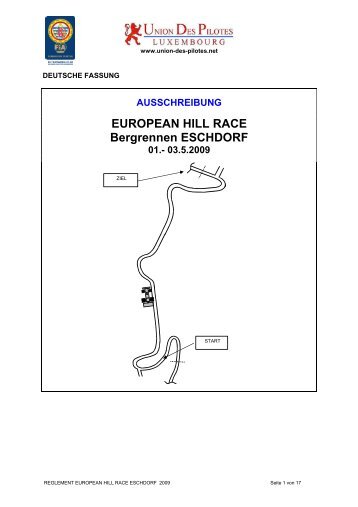 EUROPEAN HILL RACE Bergrennen ESCHDORF