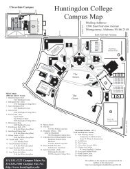 Huntingdon College Campus Map