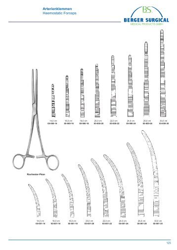 Berger Surgical Catalog 2006 - Clamps