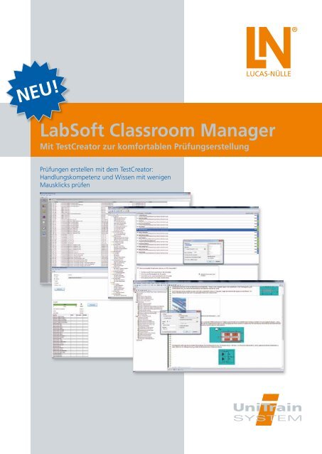 LabSoft Classroom Manager NEU! - Lucas-Nülle Lehr