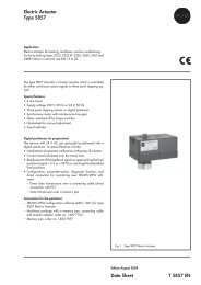 Electric Actuator Type 5857 Data Sheet T 5857 EN