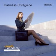 Business Styleguide coach academy - START 2000 Plus