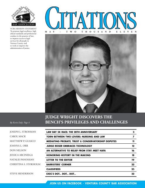 May issue of CITATIONS - Ventura County Bar Association