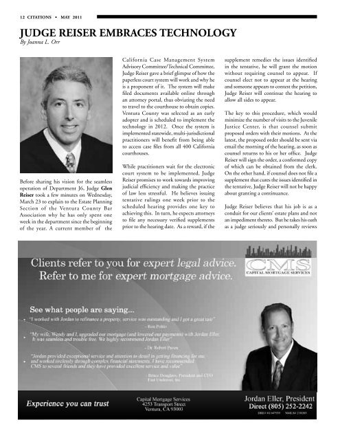 May issue of CITATIONS - Ventura County Bar Association