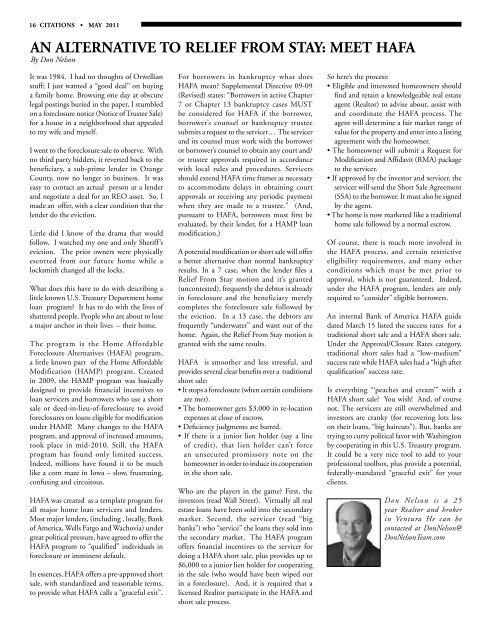 May issue of CITATIONS - Ventura County Bar Association