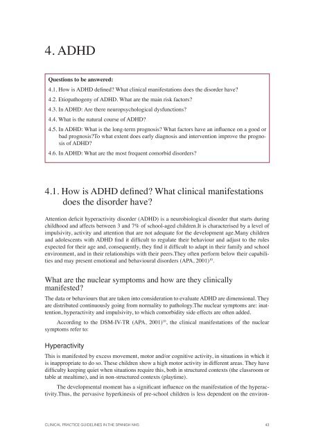 CPG on ADHD
