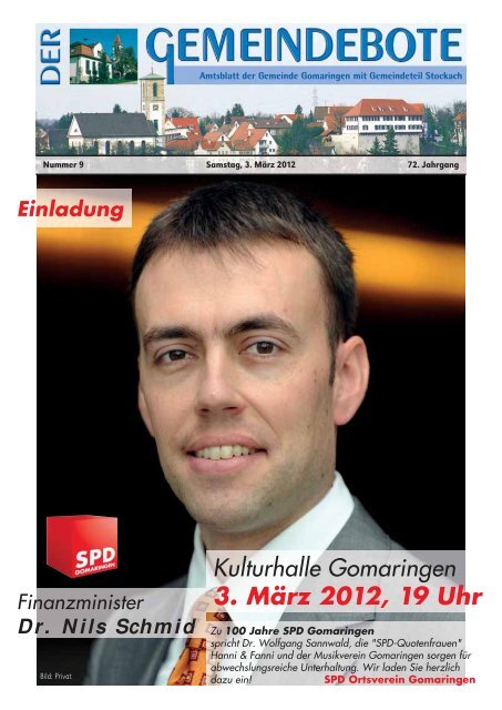 Ausgabe :Gomaringen 03.03.12.pdf - Gomaringer Verlag