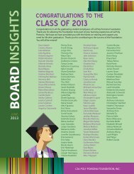 JUNE Board Insights Issue - Cal Poly Pomona Foundation