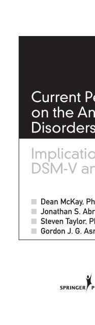 Current Perspectives on Anxiety Disorders - Nmhrc.com