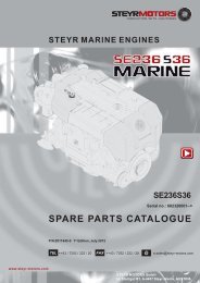 steyr marine engines spare parts catalogue - Univa