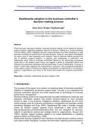 Dashboards adoption in the business controller's decision ... - ICESAL