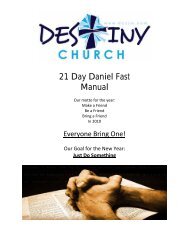 21 Day Daniel Fast Manual - Community Spice