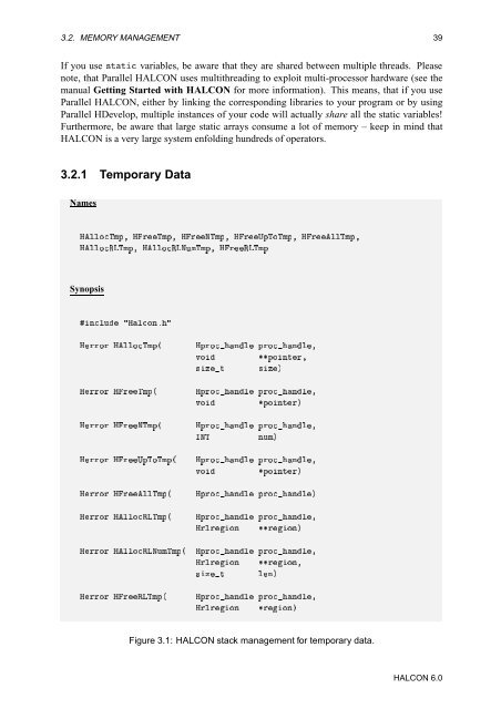 HALCON Extension Package Programmer's Manual