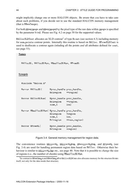 HALCON Extension Package Programmer's Manual