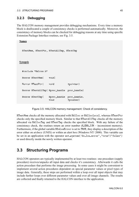 HALCON Extension Package Programmer's Manual