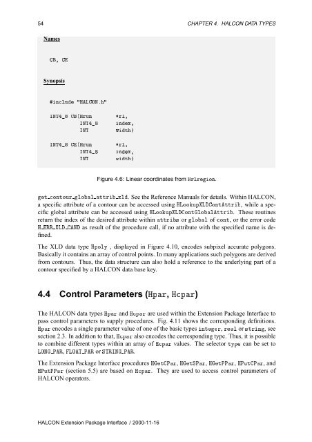 HALCON Extension Package Programmer's Manual