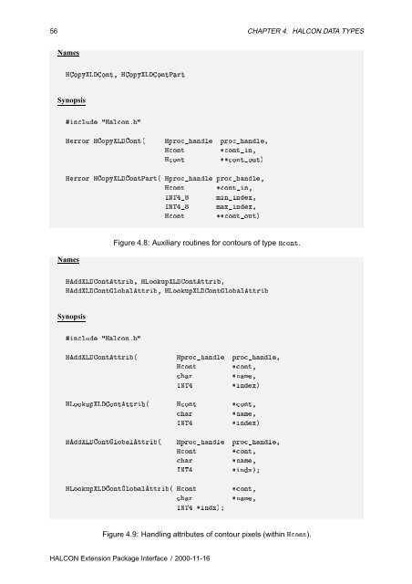 HALCON Extension Package Programmer's Manual