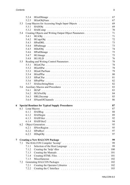 HALCON Extension Package Programmer's Manual