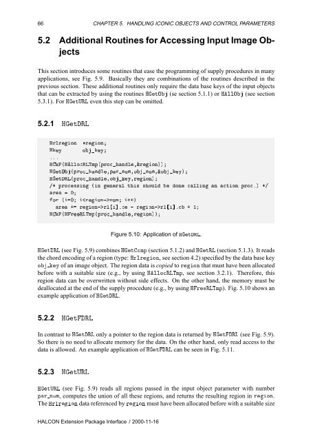 HALCON Extension Package Programmer's Manual