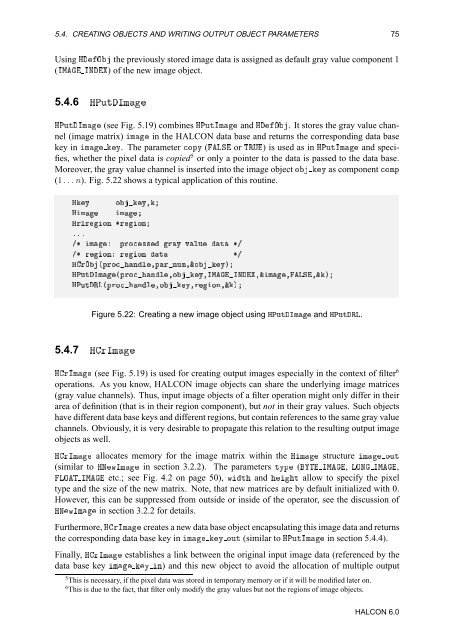 HALCON Extension Package Programmer's Manual