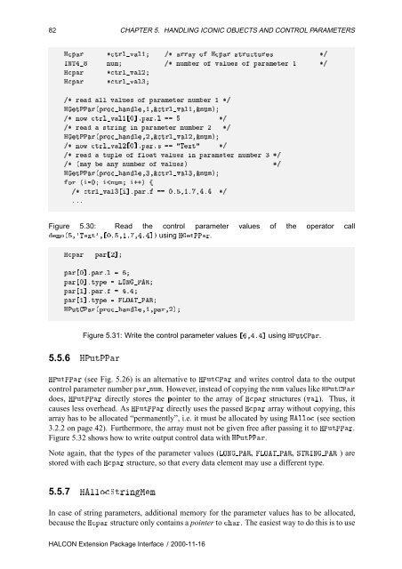 HALCON Extension Package Programmer's Manual