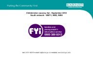 Childminder vacancy list - September 2012 South network - NW11 ...