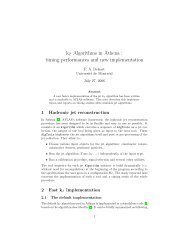 kT Algorithms in Athena - Université de Montréal