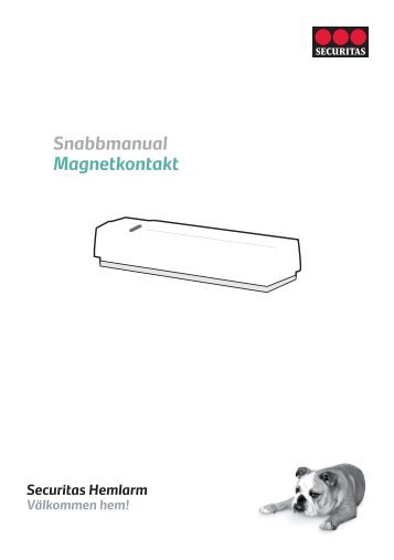 Snabbmanual Magnetkontakt - securitas