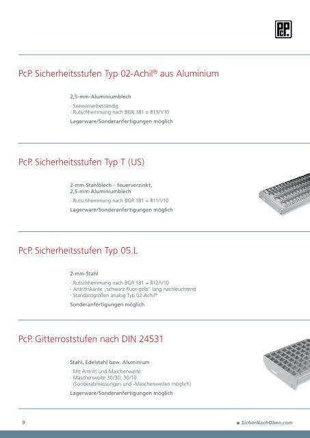 geht es zur neu gestalteten PcP. ProduktÃ¼bersicht als Pdf.