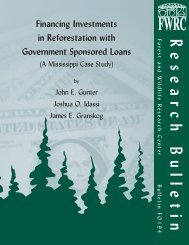 Download - Forest and Wildlife Research Center - Mississippi State ...