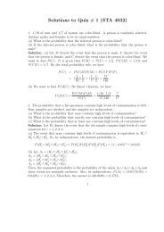 Solutions to Quiz # 1 (STA 4032)