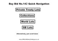 Private Treaty Lots - All World and GB Buy Bid Catalogue