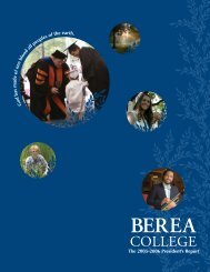 What Makes for Peace? - Berea College