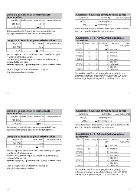 ECL COMFORT 100M Vartotojo instrukcija ir instaliavimas ... - Danfoss