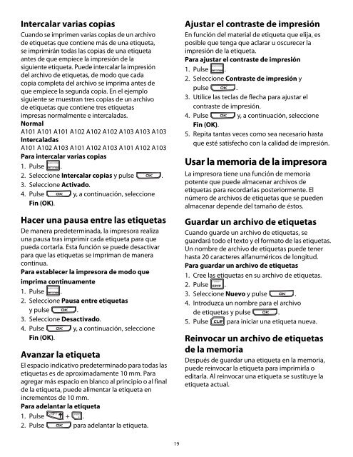 Crear un archivo de etiquetas - DYMO