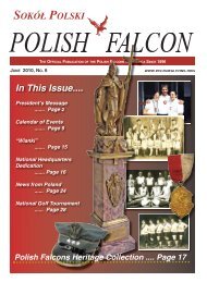 In This Issue.... - SOKOL ONLINE