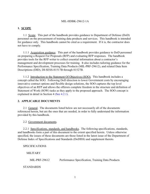 department of defense handbook guidance for acquisition ... - NAVAIR