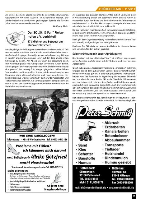 Ausgabe November 2011 - Druckservice Weiss