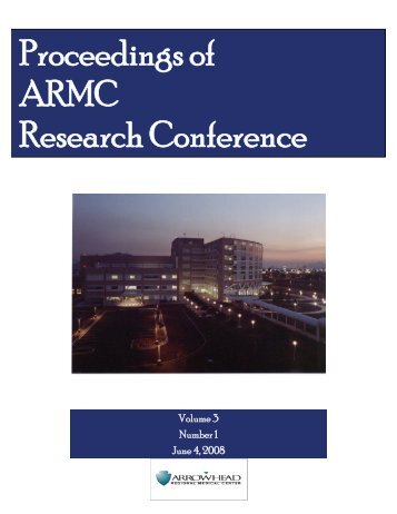 Proceedings of ARMC Research Conference - OPTI-West