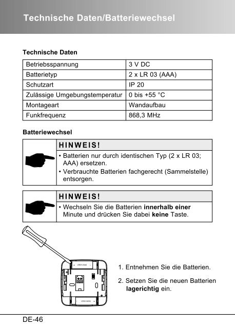 Bedienungsanleitung AstroTec-868 - Friedrich-schroeder.de