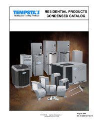residential products condensed catalog - HVAC Sales & Supply Co ...