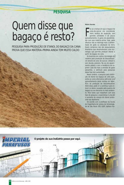 aÃ§Ãºcar - Canal : O jornal da bioenergia