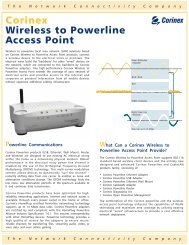 Corinex Wireless to Powerline Access Point