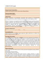 lomocycline 250mg - Lomus Pharmaceuticals Pvt. Ltd.