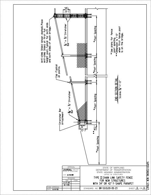 general notes chain link safety fence-new structures general notes