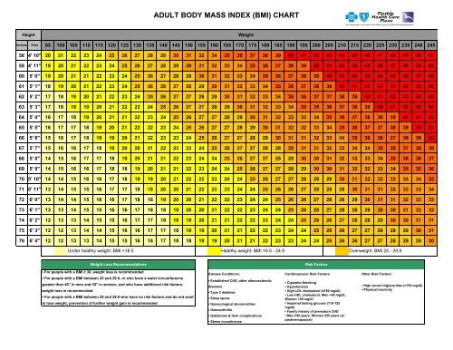 Adult BMI Chart