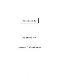 BIBLE SALLE 10 DECEMBRE 2011 Professeur F ... - virtanes