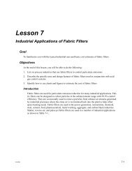 Lesson 7 Industrial Applications of Fabric Filters - Environmental ...
