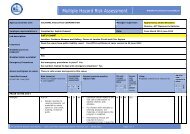 Multiple Hazard Risk Assessment - ACT Museums and Galleries